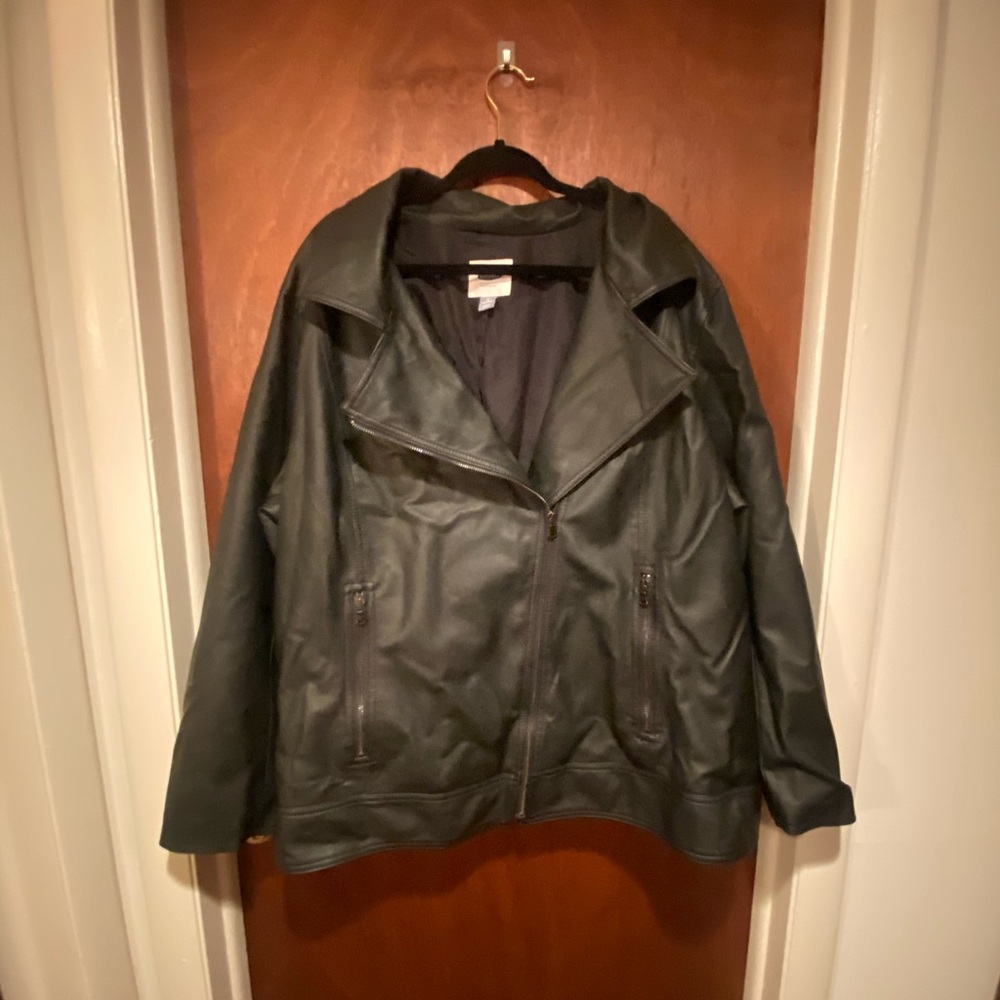 Faux leather jacket